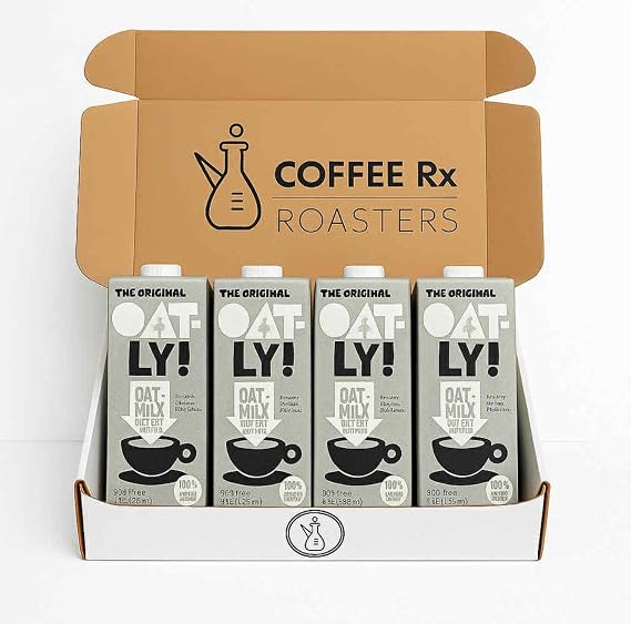 Oatly Original Barista, 4 Pack, 32 fl oz, Coffee Rx Barista Edition Packaged, Packaging Will Vary