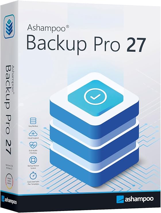 Backup Pro 27 - Backup solution - Image Backup - Data backup programme, rescue in case of malware attack, defective hard drive or Windows crashes - compatible with Windows 11, 10