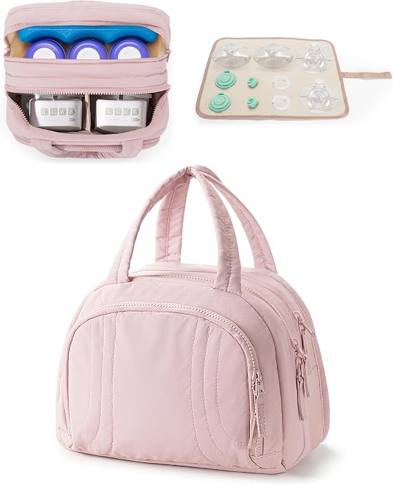 Wearable Breast Pump Bag Compatible with Momcozy/Medela/Elvie/Eufy