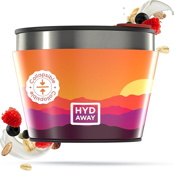 HYDAWAY 1.5-Cup Collapsible Insulated Bowl with Lid