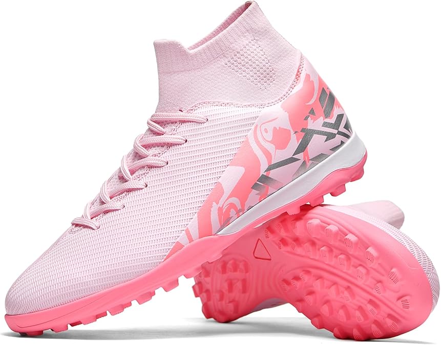 Soccer Cleats for Mens Womens Indoor Soccer Shoes Unisex Baseball Turf Shoes Youth Rugby Shoes Adult AG FG TF Football Boots Wide Training Sneaker
