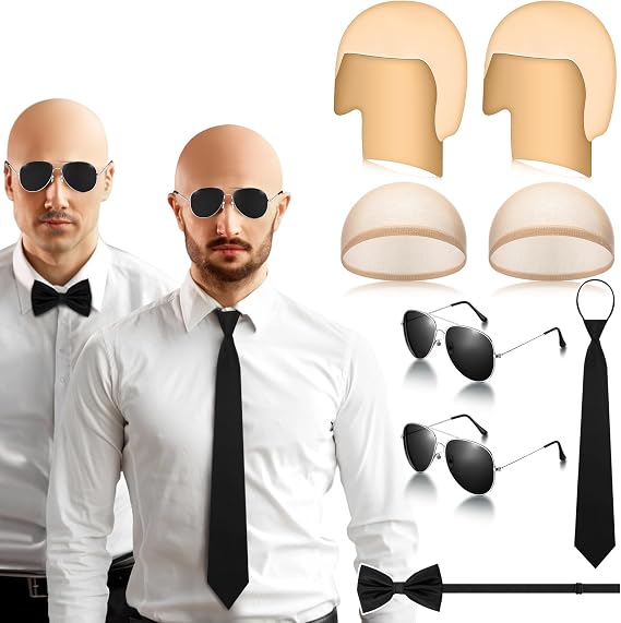 Mepase Halloween Bald Cap Costume Accessories Kit