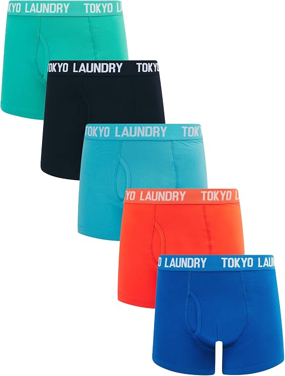 Men's (5 Pack) Gift Box Stretch Cotton Boxer Shorts Set 