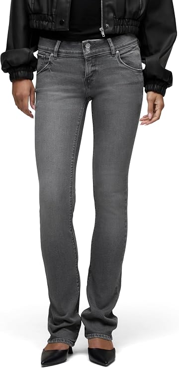 Hudson Women's Beth Mid Rise Baby Bootcut Jean with Back Flap Pockets Jeans