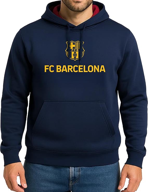 Icon Sports FC Barcelona Lionel Messi 10 Officially Licensed Barça Adult Men's Pullover Hooded Sweatshirt