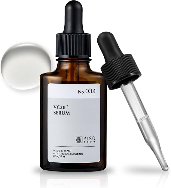 KisoCare Vitamin C Serum 30% Hypoallergenic Sensitive Skin Moisturizing New Vitamin C Derivative Pure Essence VC30 30ml No.034