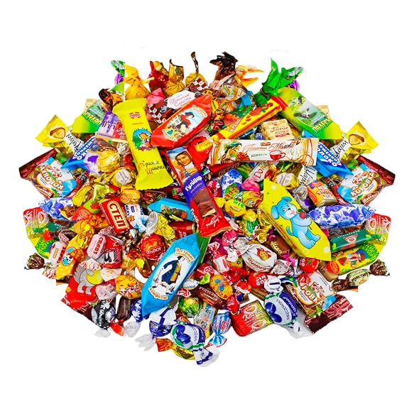 Elite Europe Candy Mix Gift Bag - Eastern European Candy Mix - Ulitimate Assortment of Chocolate and Caramel (2.2kg / 5 lbs)