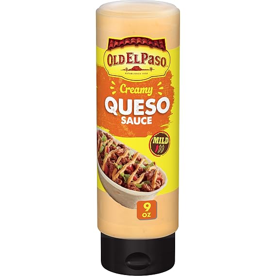 Old El Paso Taco Sauce - Creamy Queso Dip, Squeeze Bottle 9 oz