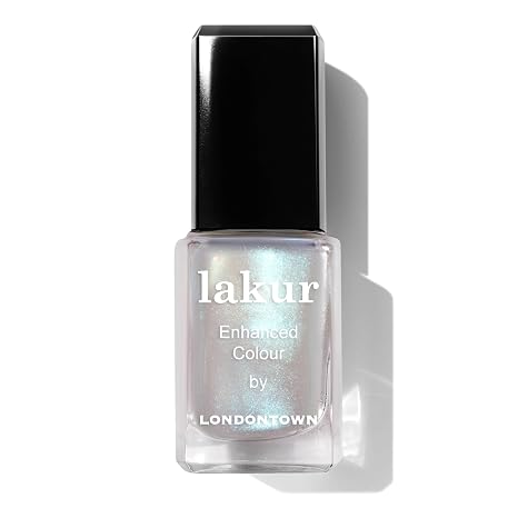 LONDONTOWN Nail Polish/Topper - Chrome Glaze - Enhanced Color Long Lasting Top Nail Coat Gel-free Shine Nail Look, 0.4 oz | Long-Lasting, Streak-Free, Chip-Resistant, 21+ Free Non-Toxic Vegan Nail Color, Strengthens & Conditions Nails