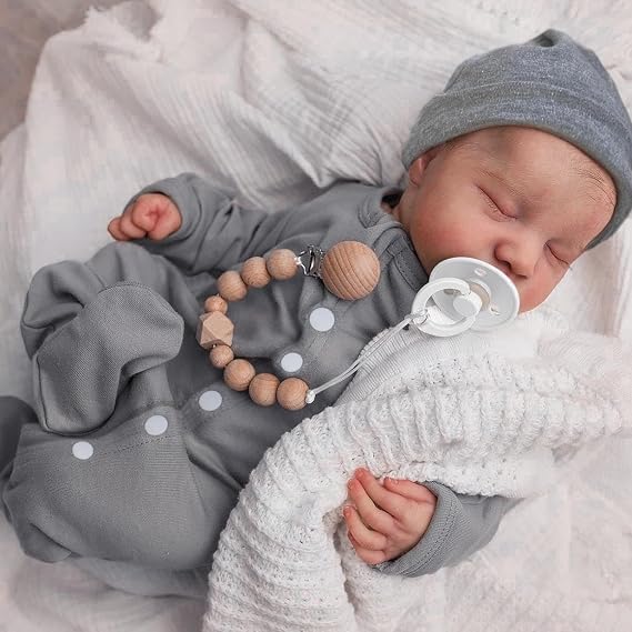 WOOROY Realistic Reborn Baby Dolls - 18 Inch Full Vinyl Body Boy Doll