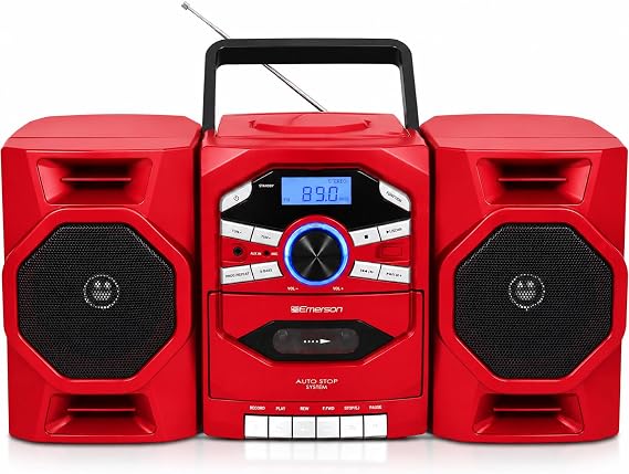 Emerson Portable CD Player Boombox with Cassette Player