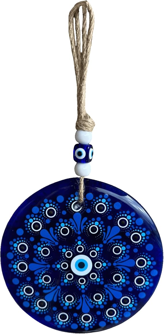 Evil Eye,Turkish Eye, Lucky Eye, Evil Eye Wall Hanging, Nazar Amulet, Lucky Amulet (12 x 26 cm)