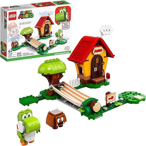 LEGO Super Mario Marios House & Yoshi Expansion Set 71367 Building Kit, Collectible Toy (205 Pieces)