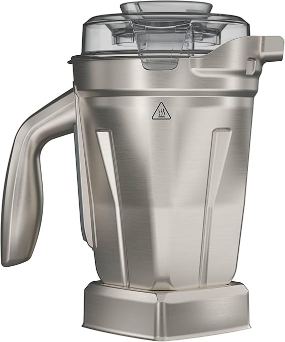 Vitamix 48 oz. Stainless Steel Blender Container with SELF-DETECT, BPA-Free | Works with All Full-Size Vitamix Blenders, Odor and Stain Resistant, Dishwasher Safe, Laser-Cut Stainless-Steel Blades