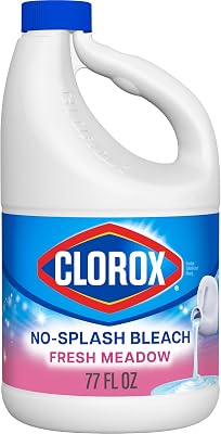 CLOROX No-Splash Bleach, Fresh Meadow, 77 Fluid Ounces Package May Vary