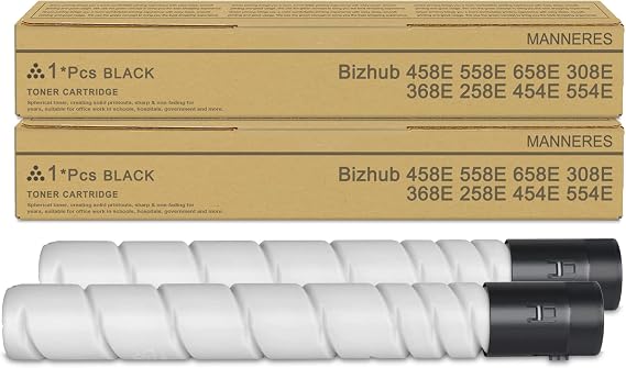 TN516 TN515 TN514 TN513 TN512 TN324 TN326 Black Toner Cartridge 2 Pack : Compatible TN-516 Toner Cartridge Replacement for Konica Minolta Bizhub 308E 458E 558E 658E 368E 454E 554E Printer