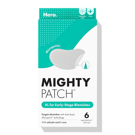 Mighty Patch Hero Cosmetics Micropoint XL Acne Pimple Patches, 6 Ct