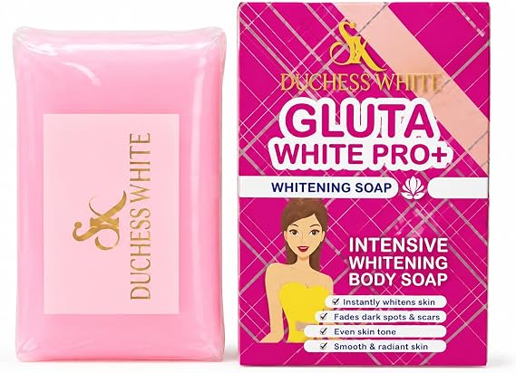 Duchess White Gluta White Pro+ Intensive Whitening Body Soap, Fades Dark Spots, Even Skin Tone, Smooth and Radiant Skin