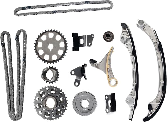MPLUS Engine Timing Chain Kit Fits 2005-2008 for Toyota Hilux / 2005-2015 for Toyota Tacoma / 2006-2015 for Toyota Hiace / 2010-2015 for Toyota Hilux 2.7L L4 2TR-FE Design