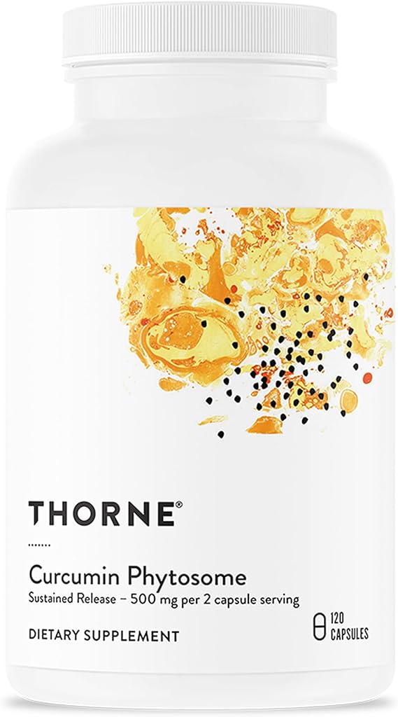 THORNE Curcumin Phytosome, 500 mg Sustained Release Curcumin, 120 Capsules