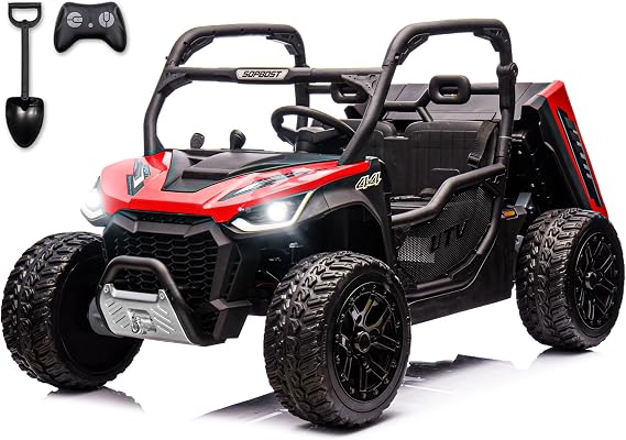 2 Seater 24V 10Ah Ride On Dump Truck with EVA Tires, Red
