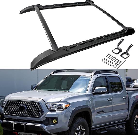 N&P Corkiauto Cross Bar Roof Rack Luggage Carrier Compatible with 05-20 Toyota Tacoma Double Cab