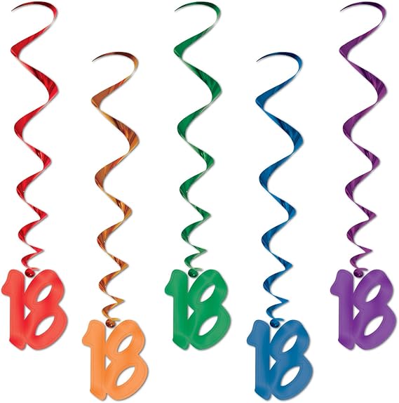 18 Whirls (asstd colors) (5/Pkg)