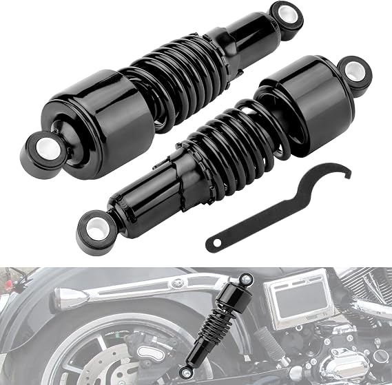 Motorcycle 10.5" Rear Shocks for Harley Sportster 2004-2012