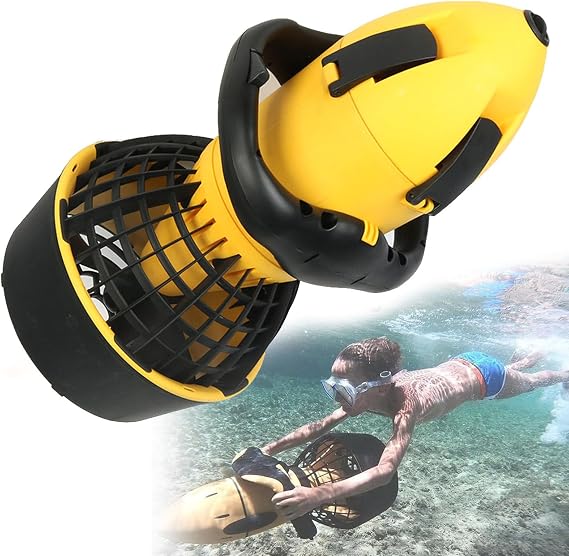 Underwater Sea Scooter Scuba Diving Swimming Boosters for Adults Explorer, Lead-Acid Batteries Lake Ocean Pool Under Water Scooter with Dual Speed Underwater (500W)