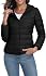 Womens Packable Ultra Light Weight Short Down Jacket Winter Casual Slim Hoodie Puffer Coat 2025 with Pockets