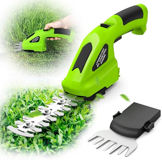 Electric Weed Wacker Cordless with Wheel, 4 in 1 Weed Eater Battery Powered Brush Cutter String Trimmer Edger, 4000mAh Stringless Weed Trimmer Lightweight Grass Trimmer Mower