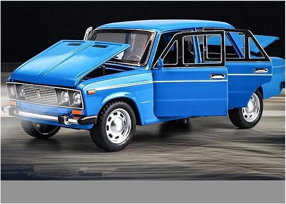 Decorative car Model 124 for Lada Die-cast Alloy Car Models Suitable for Decoratio Party Gifts Bookcase Decoration for DecorationBlue