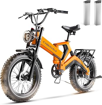 CBVELO 2000W Electric Bike for Adults 4.0 x 20 inch Fat Tire, 35MPH Speed, 100Mile Range, 48V 25Ah,Folding Ebike for All-Terrain Performance