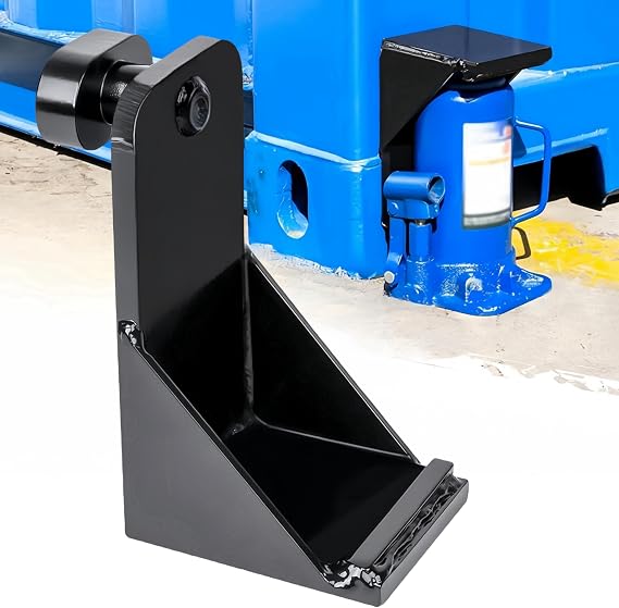 Container Jack Lug with Limiter, Steel Leveler for Shipping Containers | Limiter Stops Slips. Carbon Steel, 74k Lbs Tensile. Easy Install, No Skills. Lifts & Levels Containers. Use with Bottle Jack