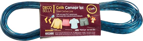 DecoBella Laundry Rope Steel 10mt