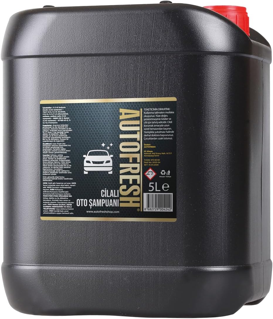 Polished Auto Shampoo 5 Kg Ph Neutral Lock Foil Cover Car Car Wash Shampoo