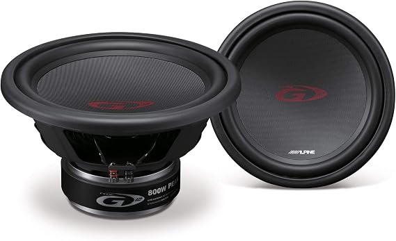 Alpine SWG-1244 30 cm (12”) Subwoofer, 250W RMS / 800W Peak, 4 Ohm, Type-G Serisi, Güçlü Bass Hoparlör
