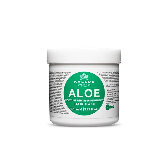 Kallos Cosmetics Moisture and Repair Aloe Mask for Damaged Hair 9.29 fl oz