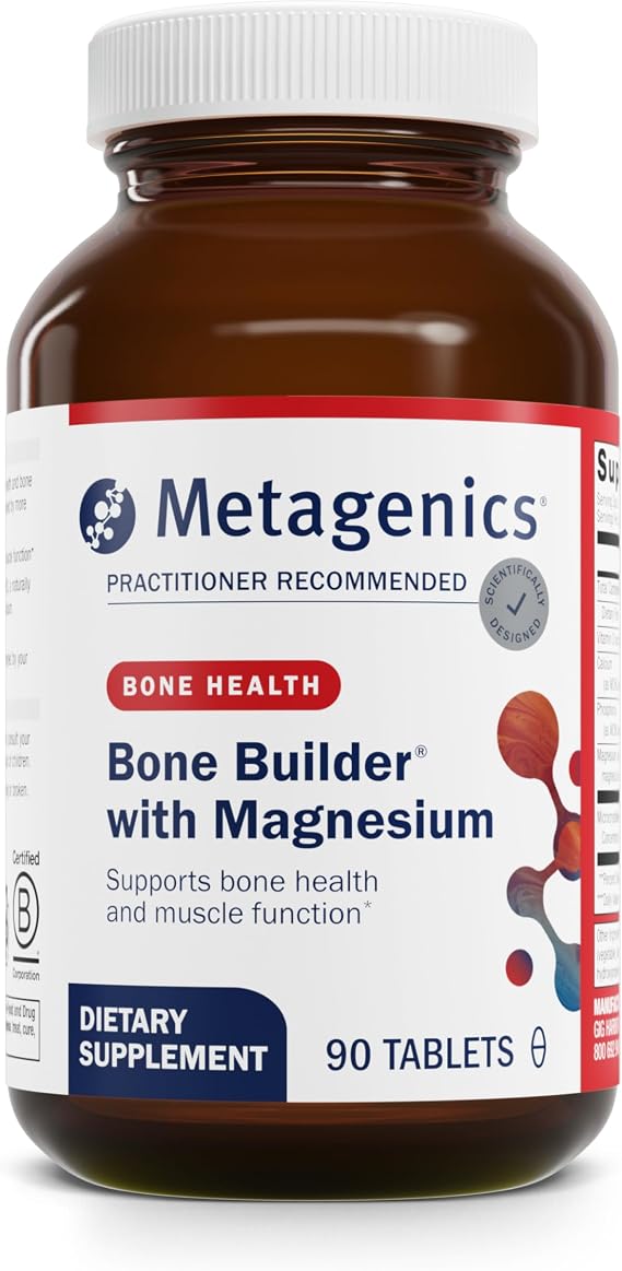 Metagenics Bone Builder with Magnesium, 90 Tablets | Comprehensive Bone Strength and Wellness, with Calcium, Vitamin D and Chelated Magnesium for Quick Absorption, Non-GMO