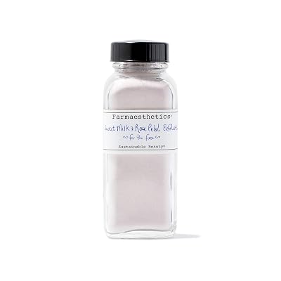 Farmaesthetics Sweet Milk and Rose Petal Facial Exfoliate 4 oz | Ethically Sourced Sustainable Beauty | Clean, All Natural, Small Batch Skincare