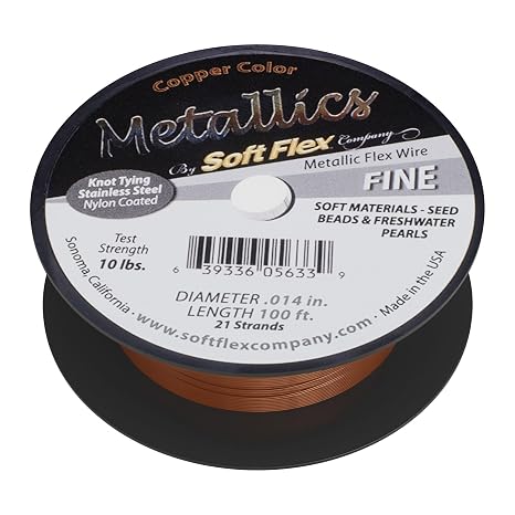 Soft Flex 21 Strand Beading Wire - Fine 0.14 Diameter - 100 Feet Design Wire
