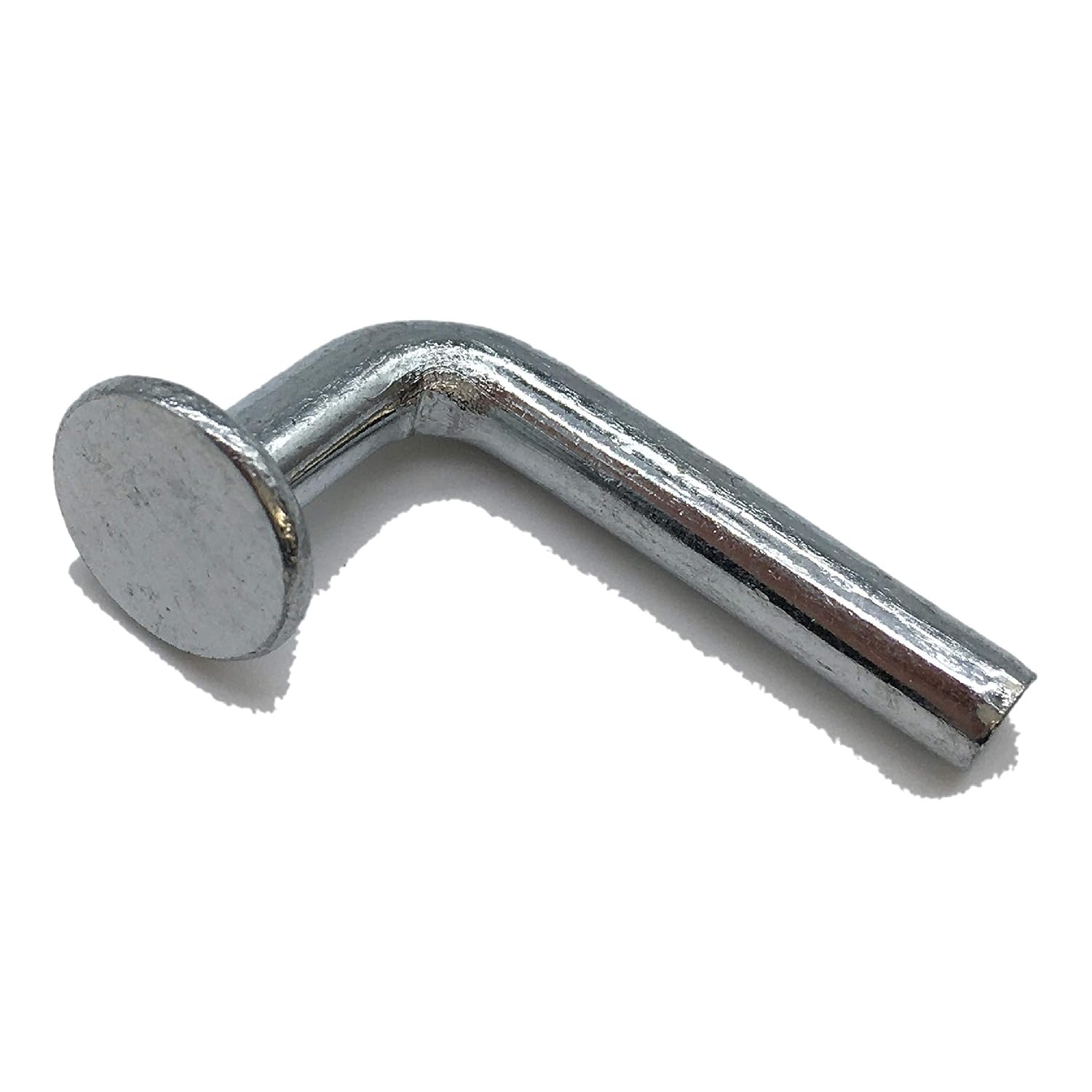 Pallet Rack Safety Bolt, Universal Drop Pin, Flat Top Hat 0.470(12mm), Width 0.195(5mm), Height 1.575(40mm) High from Top to Bottom, Beam Locker, 10 Packs, 50 Pcs/Pack, FM540