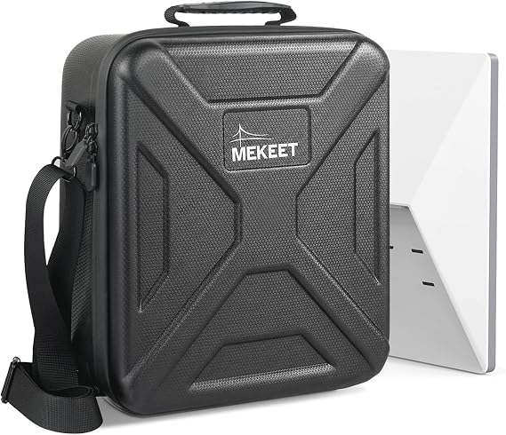 Starlink Mini Case - Ultra-Light Portable Storage Case for Starlink Mini Accessories, Dual Carry case Options,Shockproof & Splash-Resistant, Ideal for Travel, Camping, RV Adventure (Black)