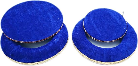 Deluxe Tabla Bayan & Dayan Cushion and Cover (Blue)