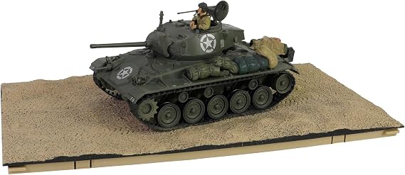 Forces of Valor 1:32 US M24 Chaffee March 1945 Comp. D. Stand Model, Model Building, Diorama Model, Military Model Building, Die-Cast Model