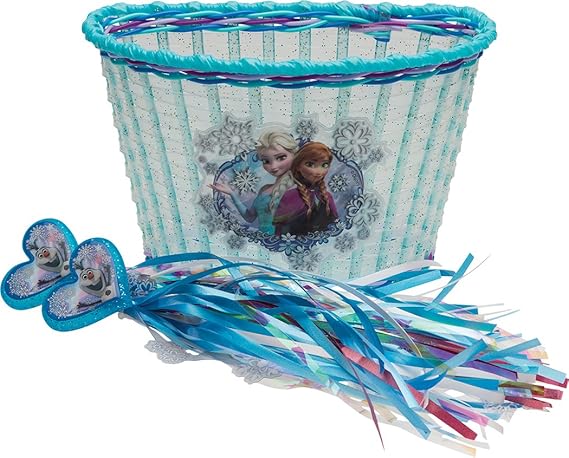 Disney Frozen Kids Bike Basket and Streamers