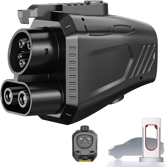 2026 Upgraded for NACS to CCS Adapter, [Max 500A 1000V] Fast Charge Electric Vehicle Charging Adapter, Tesla Supercharger to CCS1 Charger Adapter Compatible with Tesla Superchargers