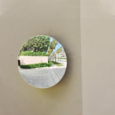 Gatuida Convex Traffic Mirror Security Corner Mirror 15cm 6 Inch Rounf Blind Spot Mirror Safety Mirror for Driveway Garage Warehouse Office Indoor Outdoor