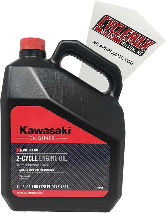 Cyclemax 1PK of Gallons K-Tech 2-Cycle Oil for Kawasaki 99969-6086D
