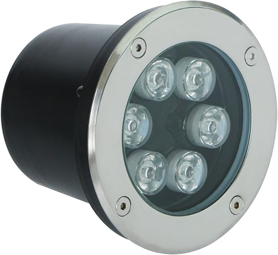 6 W Underground Light IP67 Waterproof Outdoor Buried Lamps 12 V Warm White 3000 K Garden Landscape Recessed Floor Spotlight [Energy Class A+]